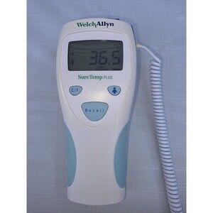 Welch Allyn 692 SureTemp Plus Thermometer with Oral Probe and Box Covers - White